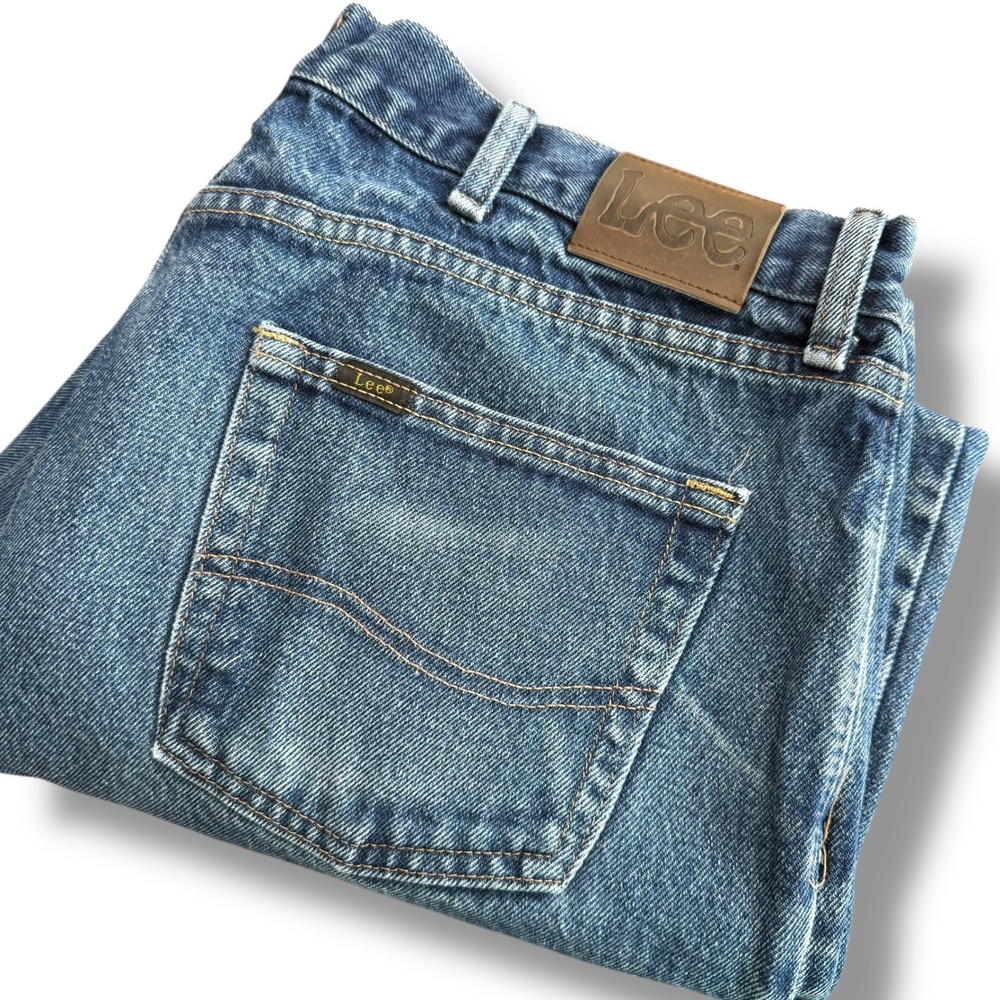 Lee Jeans Mens 38x30‎ (38x 28) Blue Denim Regular Fit Casual Pants
